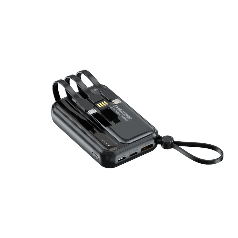 20000mAh Large Capacity Mobile Power Bank With 4-wire Fast Charging Charger Portable External Battery For Iphone Xiaomi Samsung_voghion.com