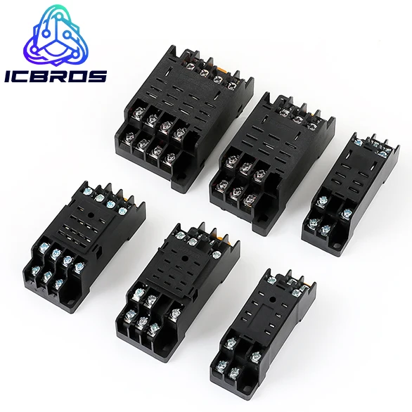 1pcs 8pin 11pin 14pin PYF/PTF 14A Base PYF08A MY2NJ MY3NJ MY4NJ LY2NJ LY3NJ LY4NJ Small IntermedIate Relay HH52P HH64P