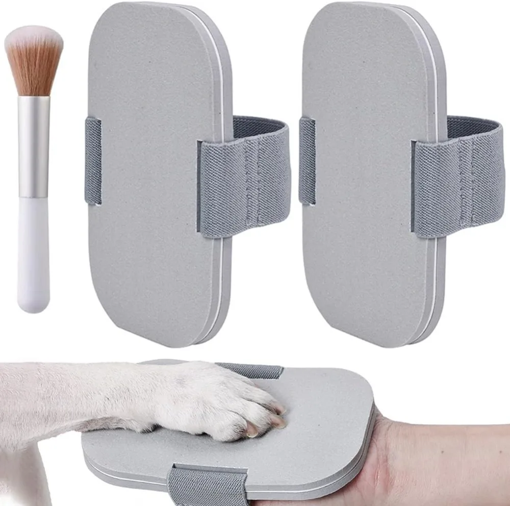 Dog Claw Grinding Training Board, With Widen high elasticity elastic band and Cleaning Brush for Dogs