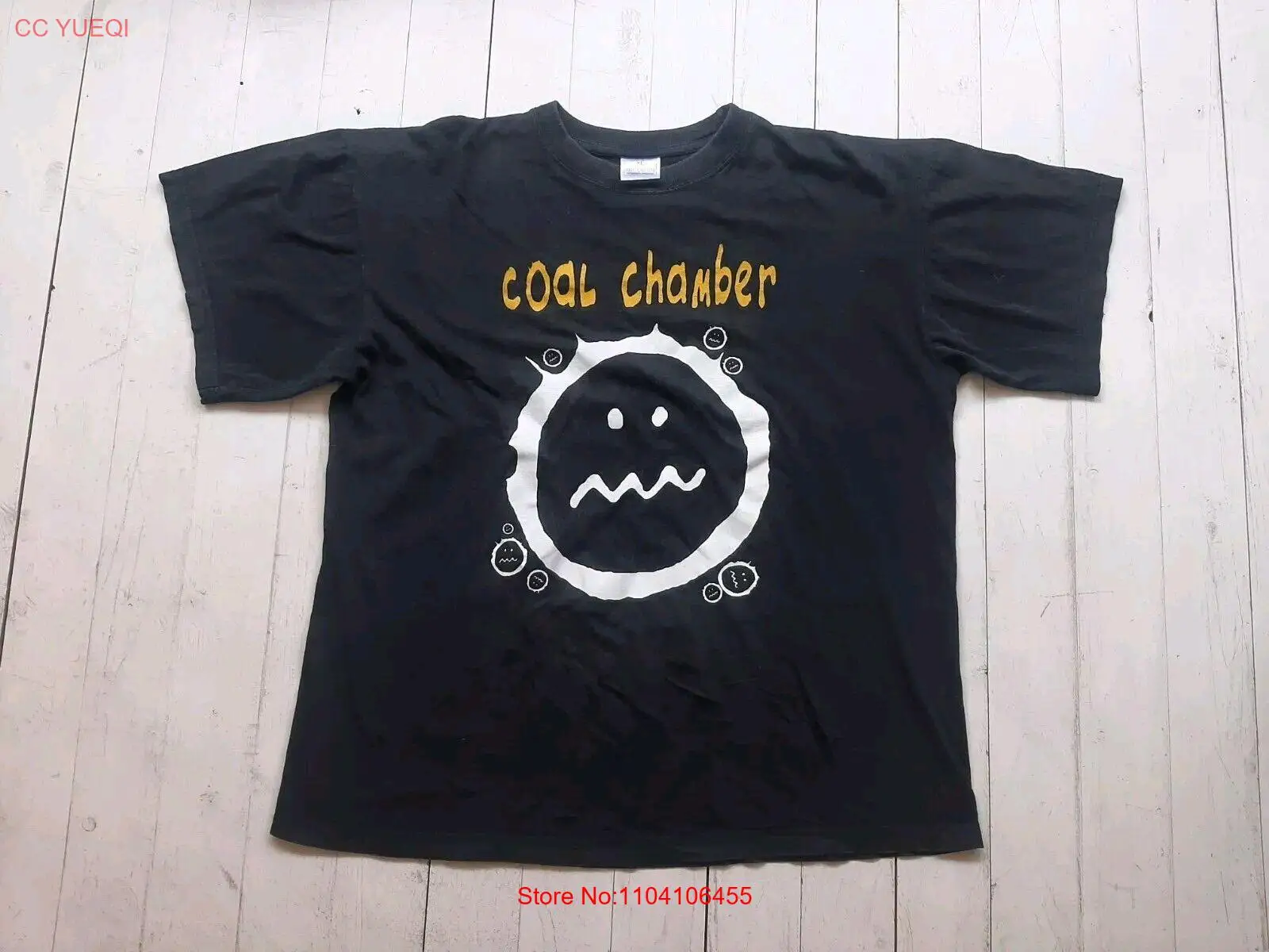 COAL CHAMBER Vintage Black 90s Nu Metal US Tour T Shirt M LP Limp Bizkit KoRn 00