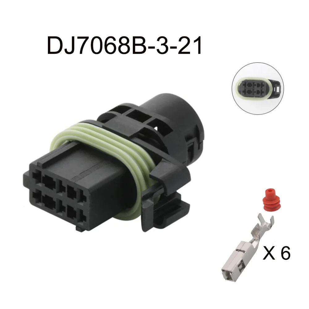 Imagem -06 - Conector Impermeável do Fio do Macho e Fêmea Plugue Terminal Automotivo Selo de Soquete de Pinos 1j0973713g