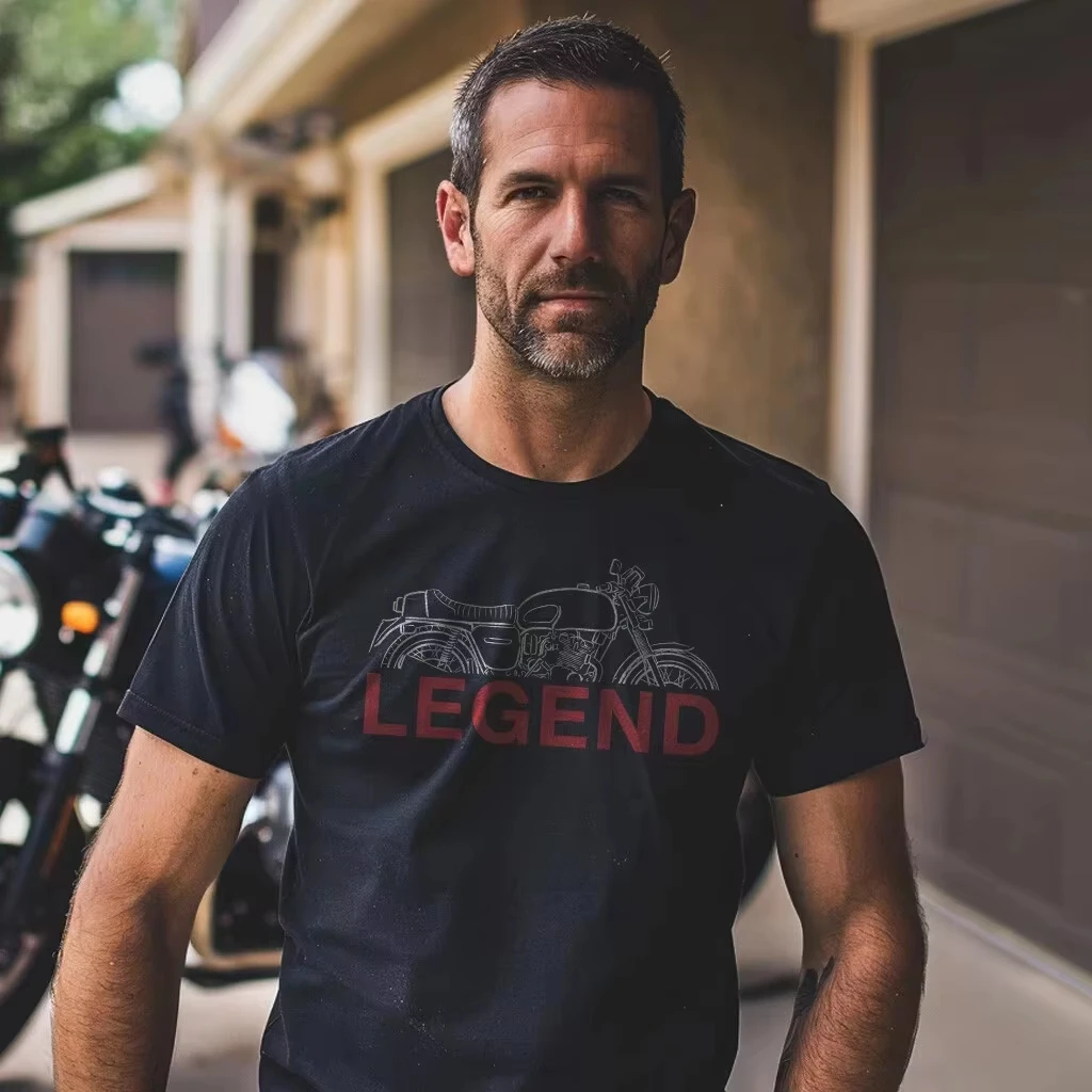 

2025 Summer Cotton Round Neck Short Sleeves for Men and Women Triumph 3T De Luxe T-Shirt Motorcycle Tee Shirt for Vintage Riders