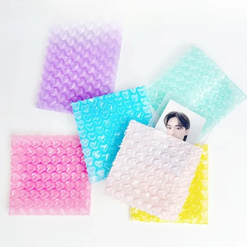 10pcs Love Heart Shaped Bubble Mailers Envelope Protective Wrap Plastic Shockproof Bag Foam Packing Bags Cushioning Bag