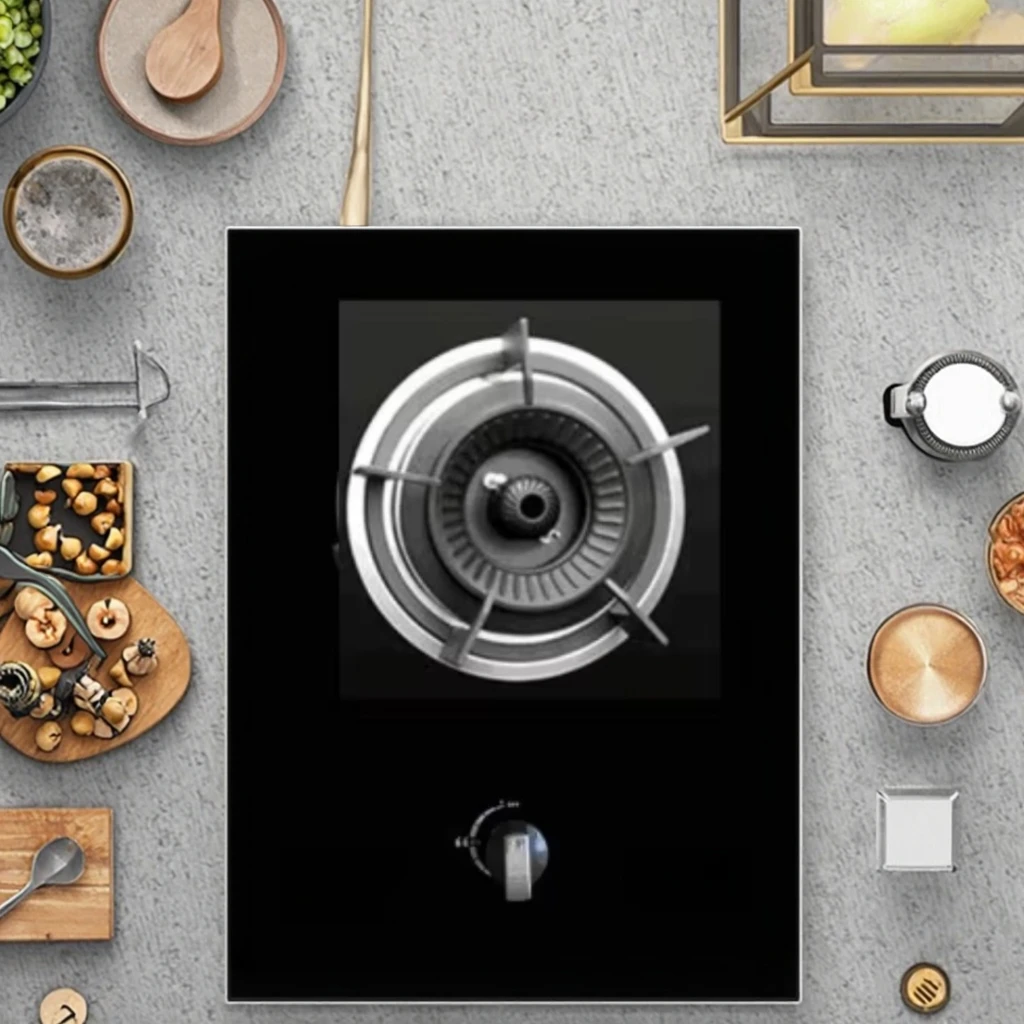 

Умная портативная настольная встроенная газовая плита Happy Home с одной конфоркой для кухни и дома