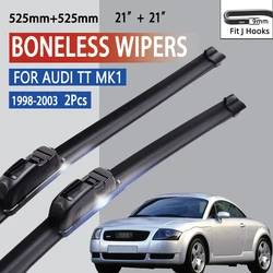 For Audi TT MK1 1998 - 2003 Car Wiper U-type Soft Rubber Boneless Wiper HD Quiet Durable Automotive Wiper 21