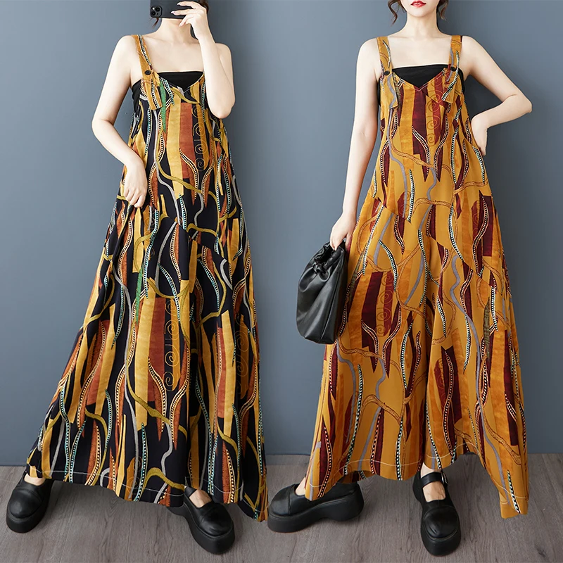 

Ele Summer Chiffon Wide Leg Pants Women's Original Sle Casual Loose Fit Thin Material Versatile Strap Design High Waist