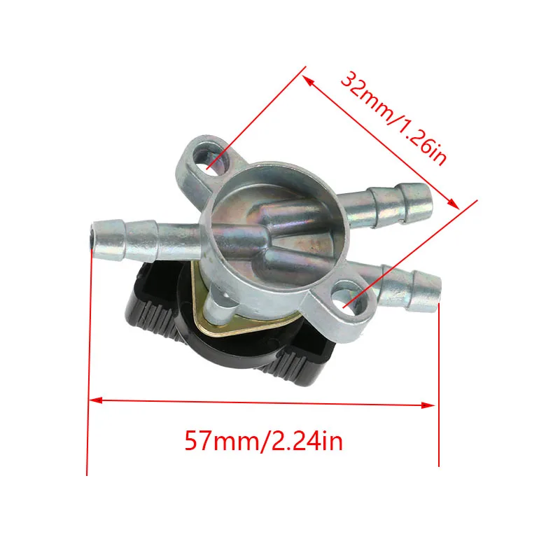 1PC Beach Off-Road Vehicle Motorcycle ATV Three-Way Fuel Tank Switch Two Input and One Output One in Two Out of Oil Switch Valve