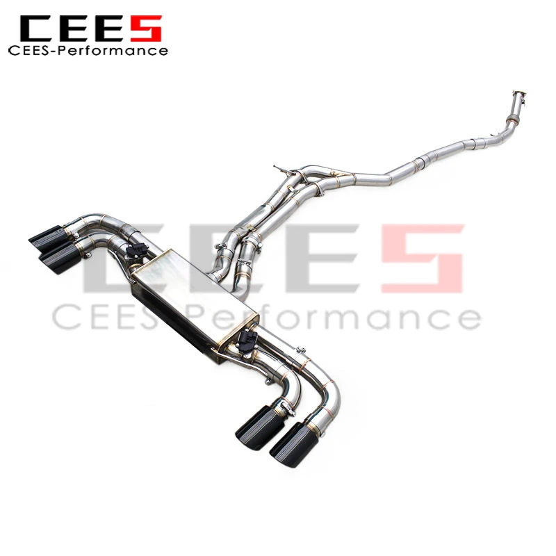 

Выхлопной глушитель CEES Valvetronic для Porsche Cayenne E3 9Y0 3.0T 2019-2024, выхлопные трубы с клапаном Catback из нержавеющей стали