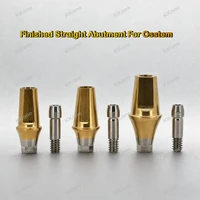 10 juegos de accesorios para implantes dentales, muelle recto terminado de aleación de titanio de alta calidad para suministros de clínica Dental Osstem