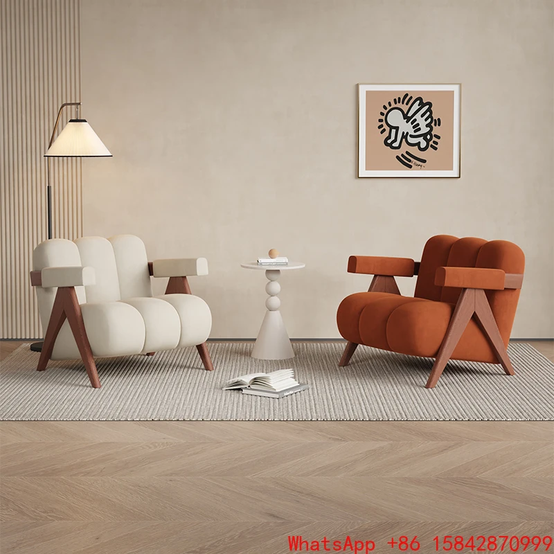 Balcony living room single sofa chair