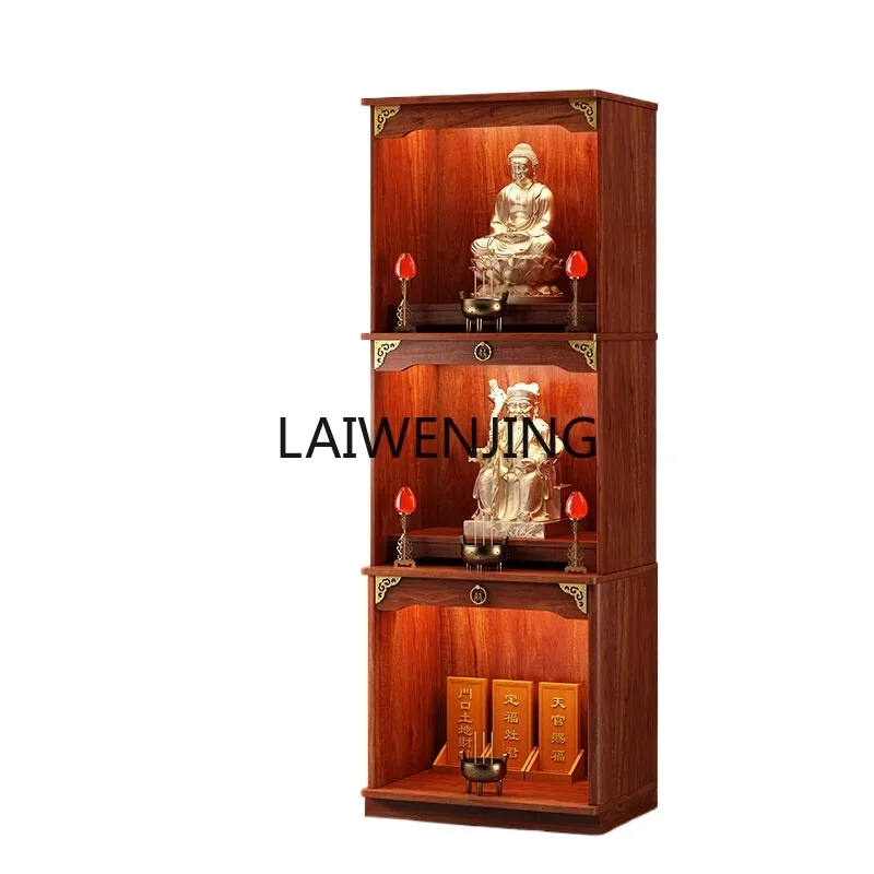 

LYN new Chinese vertical cabinet three-layer small altar cabinet for worship