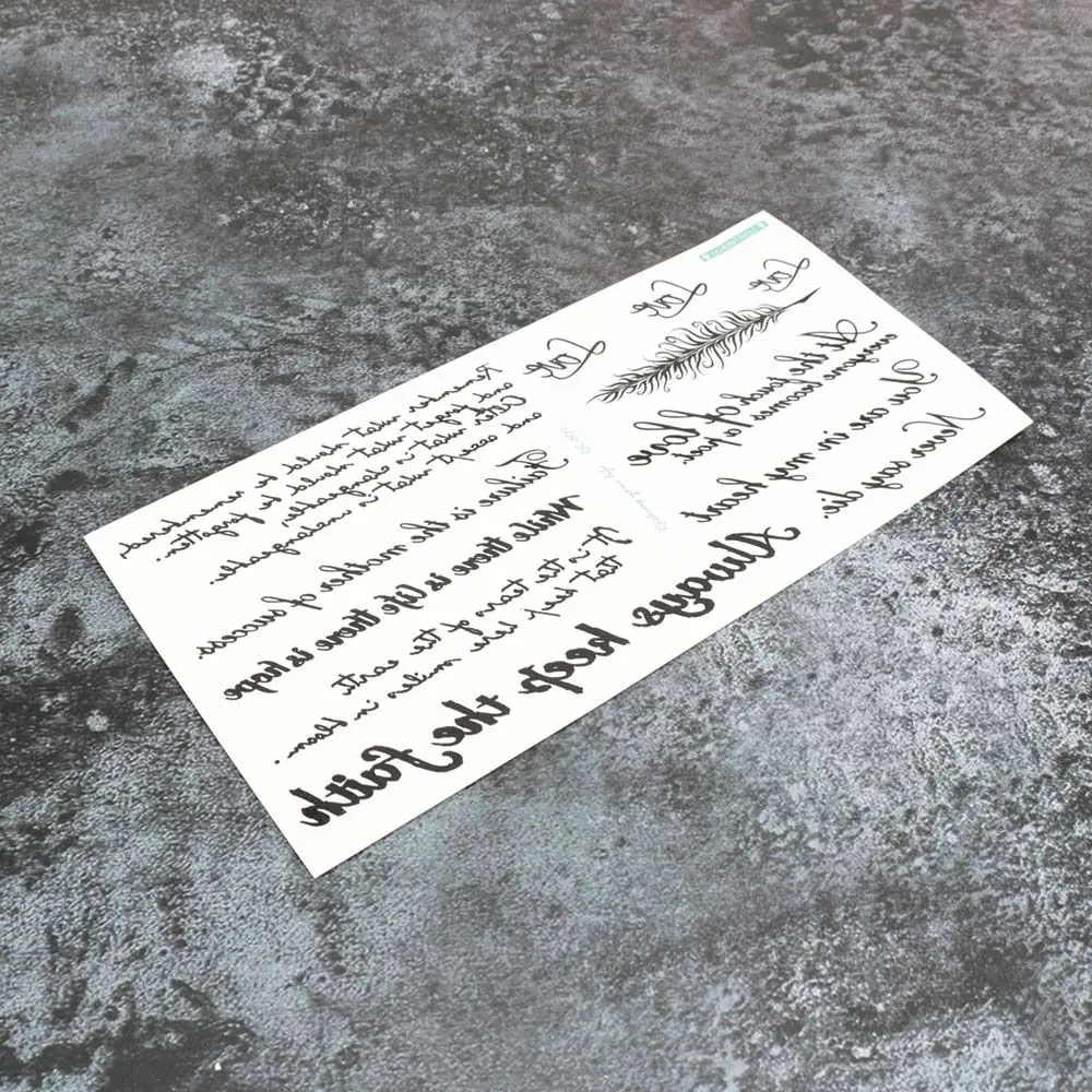 إزالة الأبجدية الإنجليزية انفصال الوشم الملحقات أداة الوشم الأبجدية ملصق الوشم و هيئة الفن الوشم ملصق هيئة الفن