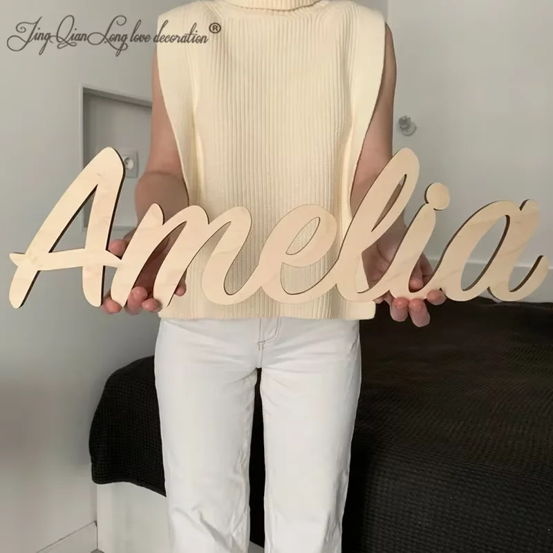 

Custom Targa con nome in legno Decorazione personalizzata per la scuola materna Decorazione da parete Targa con nome per la scuo