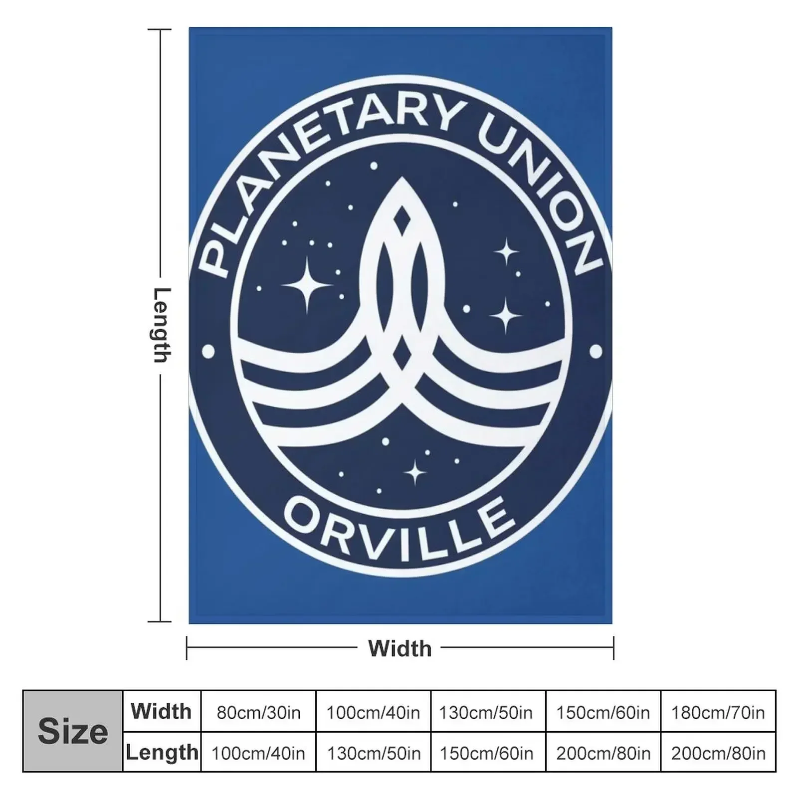 The Orville -Planetary Union Logo Throw Blanket Thermals For Travel Giant Sofa Blankets