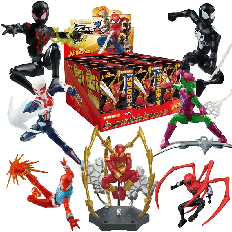 

Keeppley Spider-Man Iron Spider Scarlet Spider Miles Morales Green Goblin Anime Figure Building Block Toys Kids Christmas Gifts