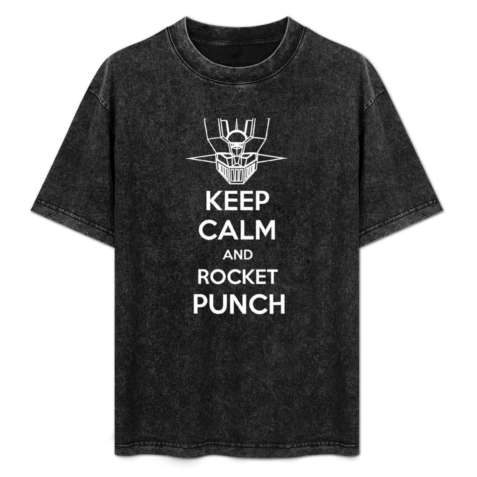 

Mazinger Keep Calm T-Shirt Large Size Basic Casual T-Shirt