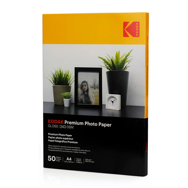 Papel KODAK Super Brilho 240g A4 20 Folhas