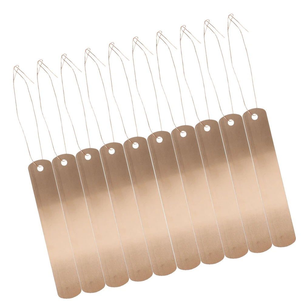 

30 Pcs Copper Plant Labels Waterproof Reusable Garden Tags Metal Markers Tall Tree Identifier Outdoor Nursery Planter Signs