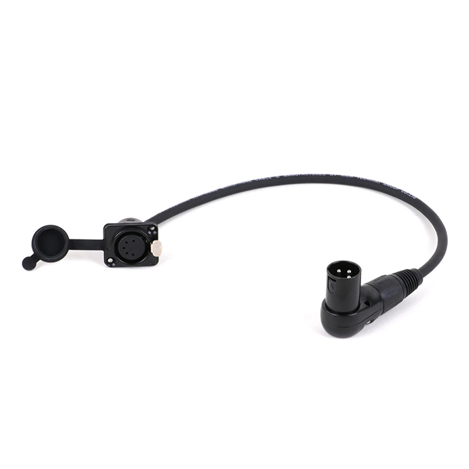 XLR Cable 3PIN 90 Degree XLR Male Connector to 5Pin D-Type XLR Female Panel Mount Multicolor Cord for Microphone Mixer 0.3-15M