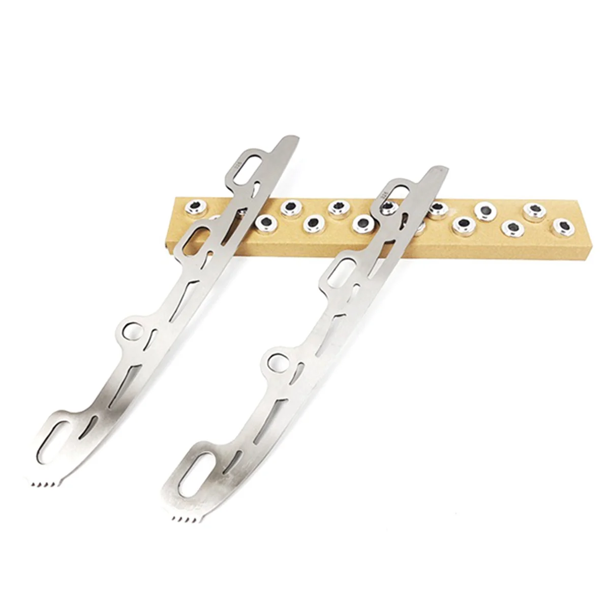 GM-4X التزلج على الجليد شفرة الفولاذ المقاوم للصدأ مضمنة الشكل سكيت مع سكين الأسنان للكبار طفل زلاجات دوارة الأحذية 326 مللي متر