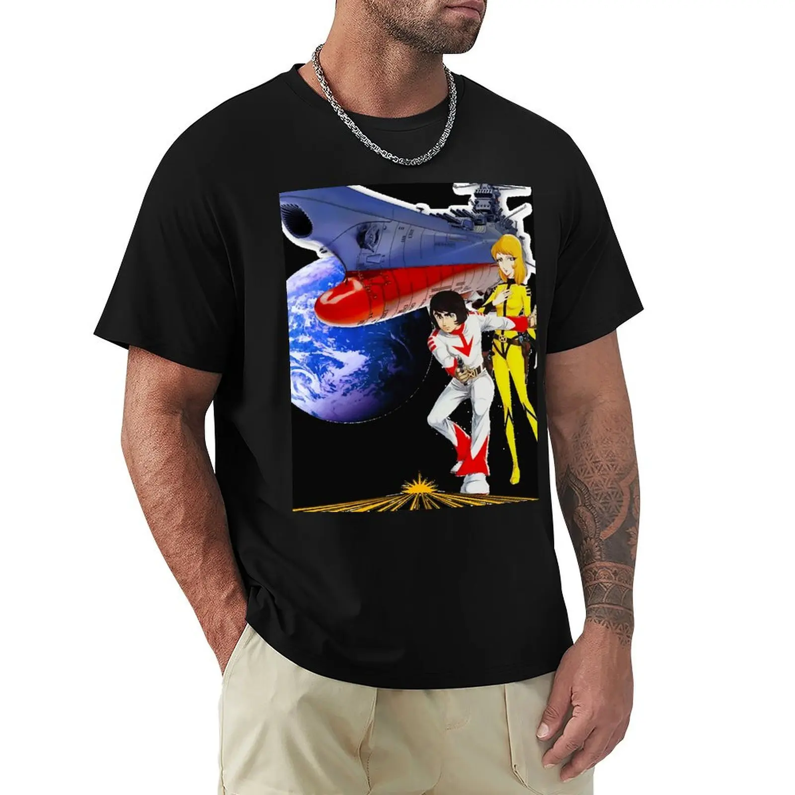 

Star Blazers T-Shirt Wild Star And Nova T-Shirt blue archive funny gifts tees mens t shirt graphic