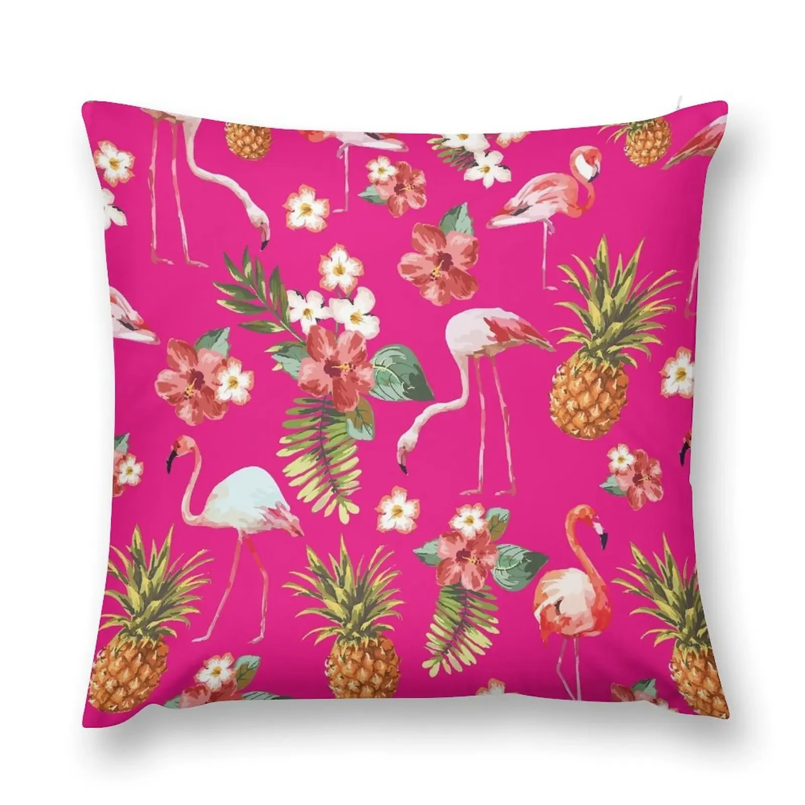 

Tropical Flamingo All-Over Throw Pillow ornamental pillows Luxury Sofa Cushions Cushion Cover Luxury pillow