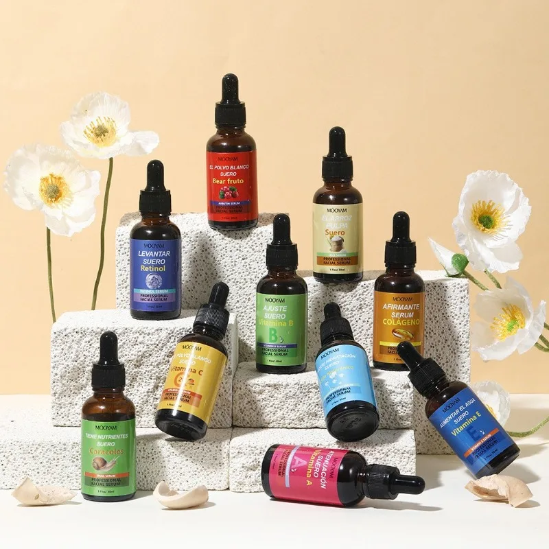 

Коллагеновая сыворотка с гиалуроновой кислотой и витамином С, против старения, укрепляющая, осветляющая, с арбутином, ретинолом, улиткой для всех типов кожи