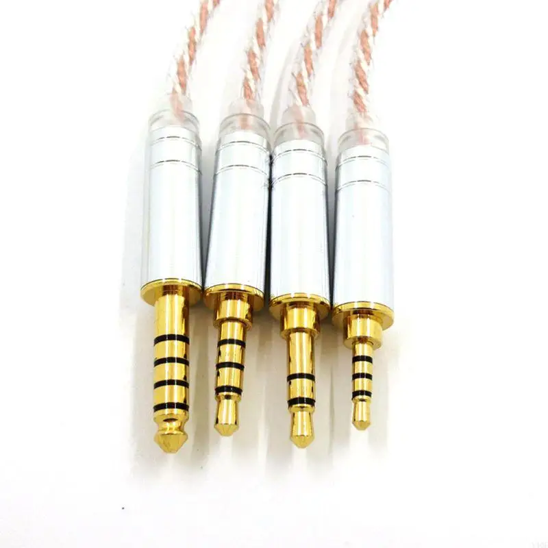 Y4QF عالية الجودة HIFI 2.5 ملم متوازن الذكور إلى 4.4 ملم متوازنة كابل محول الصوت الذكور 4.4 مم إلى 2.5 ملم محول كابل التوازن