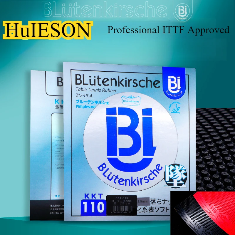 Original HuIESON TUTTLE BLütenkirsche Table Tennis Pimples Out-110 Arc & Loop Ping Pong Rubber For Professional ITTF Approved - Image 2