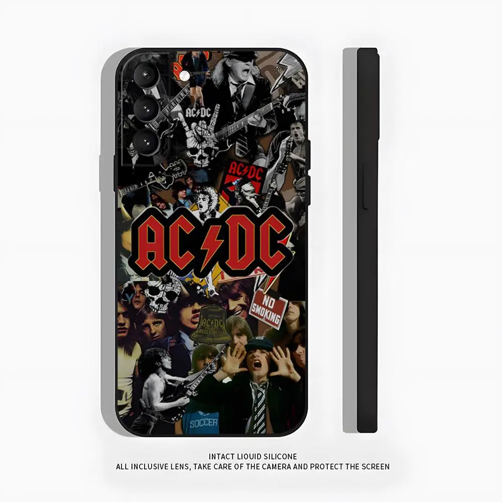 A-AC DC Rock Band Phone Case For Samsung S26 S25 Plus S20 S20 Plus S22 Ultra S23 FE S21 Plus S21 Ultra Soft Cover