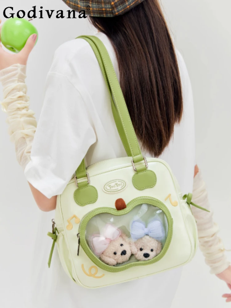 

2025 New Apple Small Capacity Pain Bag Anime Japanese Style Girl Original Cute Doll Bag Daily Commute Casual Shoulder Bags
