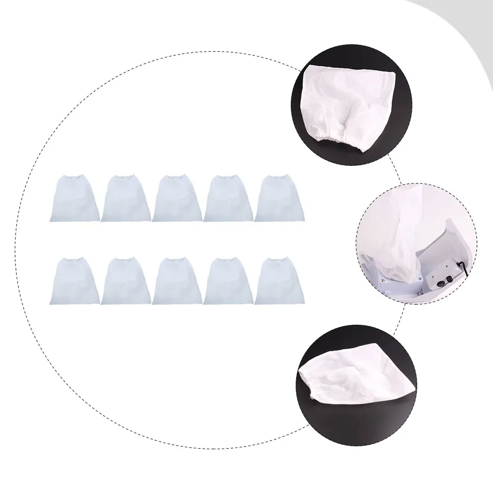 

10pcs Collector Bag for Nail Table Universal Non Nail Dust Collector Pouch Woven Suction Cleaner Pouch