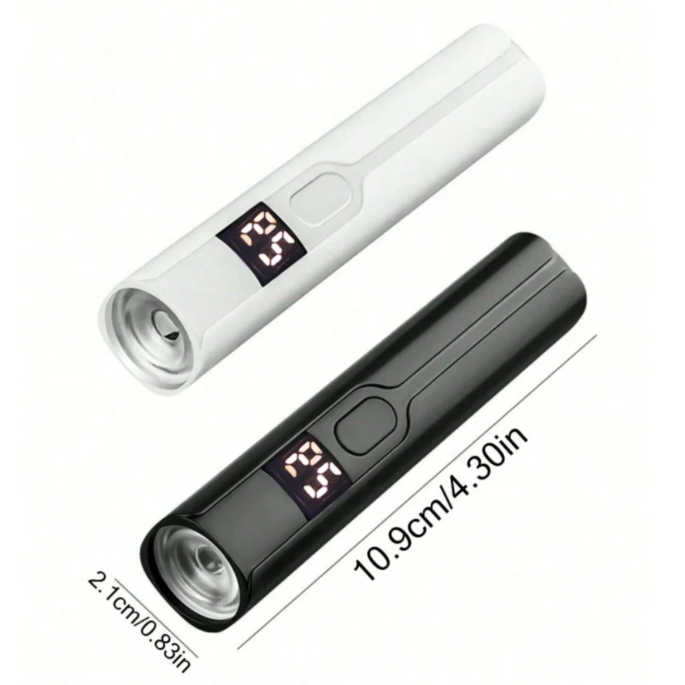 1/2pcs Handheld UV Nail Lamp Portable LED Nail Light with Digital Timer Quick Curing Nail Polish Dryer Gel Baking Lamp for Home