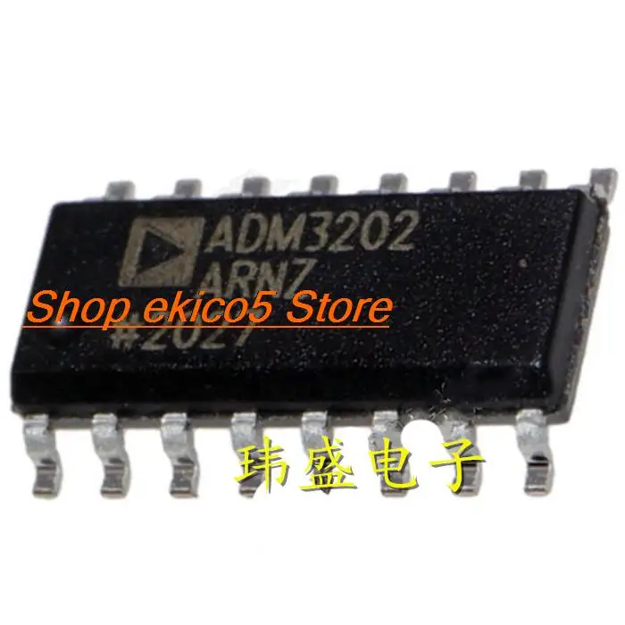 10pieces Original stock  ADM3202ARNZ ADM3202ARN RS-232/ SOP16