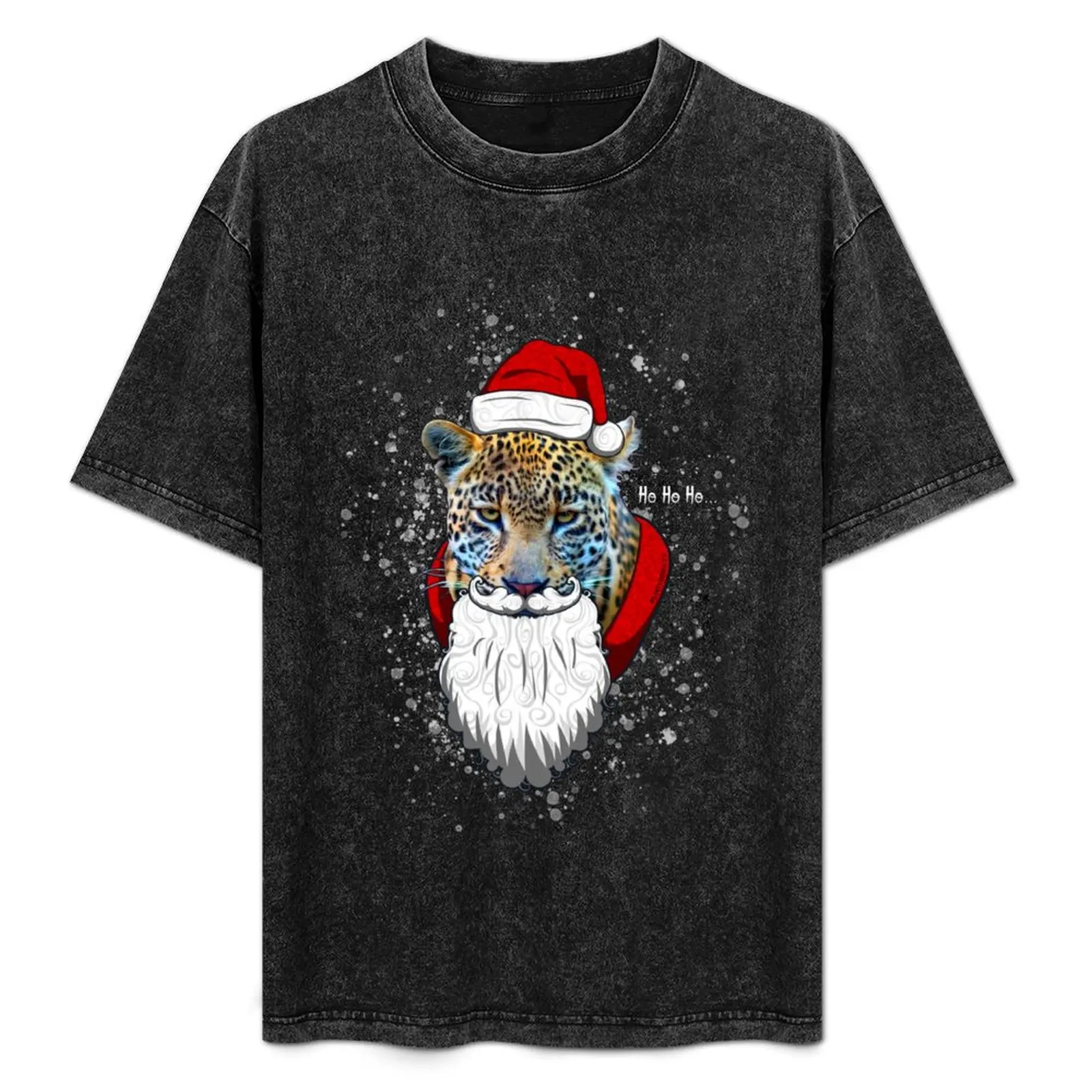 

Hosanta, Christmas Leopard. T-Shirt t shirts for man cotton funny t shirts for man slim fit T-Shirt