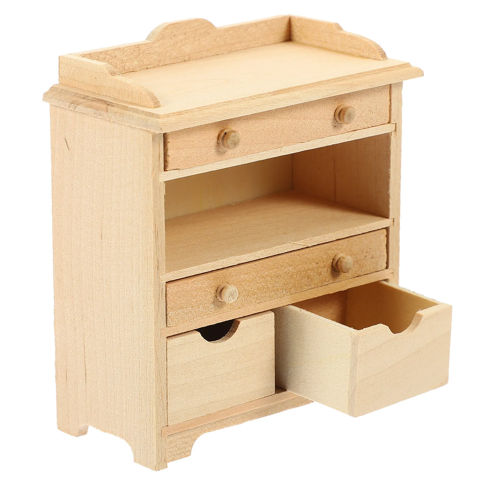 

Миниатюрный шкафчик 1:12 для DIY-проектов, эстетичный декор для дома и офиса, коллекционная мебель для миниатюрного дома, украшение