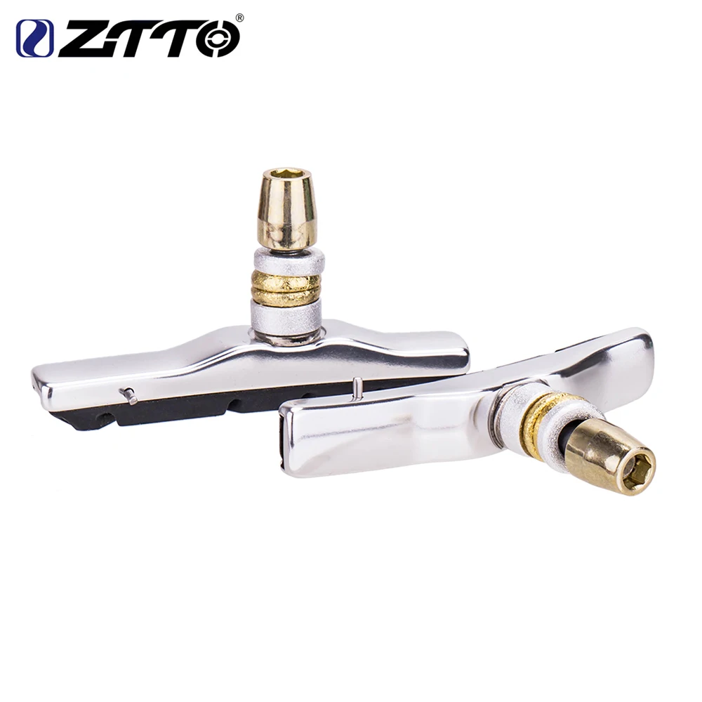 ZTTO 1 Pair Road Bike Brake Pads Shoes V-Brake Pads Mountain Bicycle Brake Shoes Blocks Durable Rubber Brake Anti-resistance