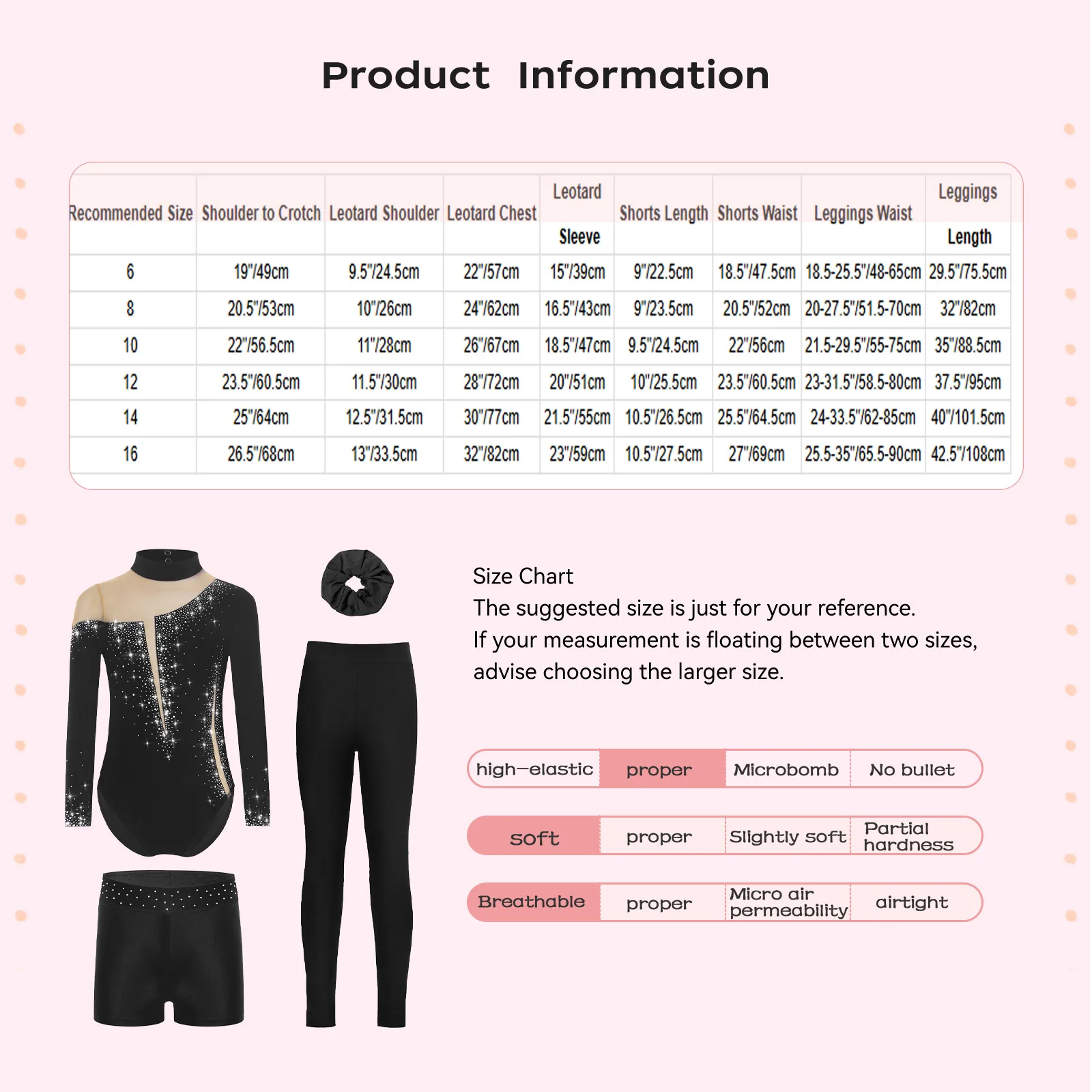 Детский комбинезон для художественной гимнастики для девочек, спортивная одежда, балетный трико со стразами + шорты + леггинсы + повязка для волос, комплект танцевальной одежды для подростков