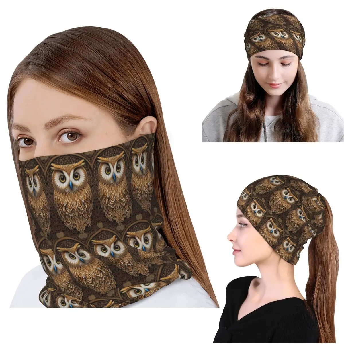 

Owl Beliefs Print Bandana Neck Gaiter Magic Scarf Multi-use Cycling Scarf Beanies Hat Unisex Adult Washable