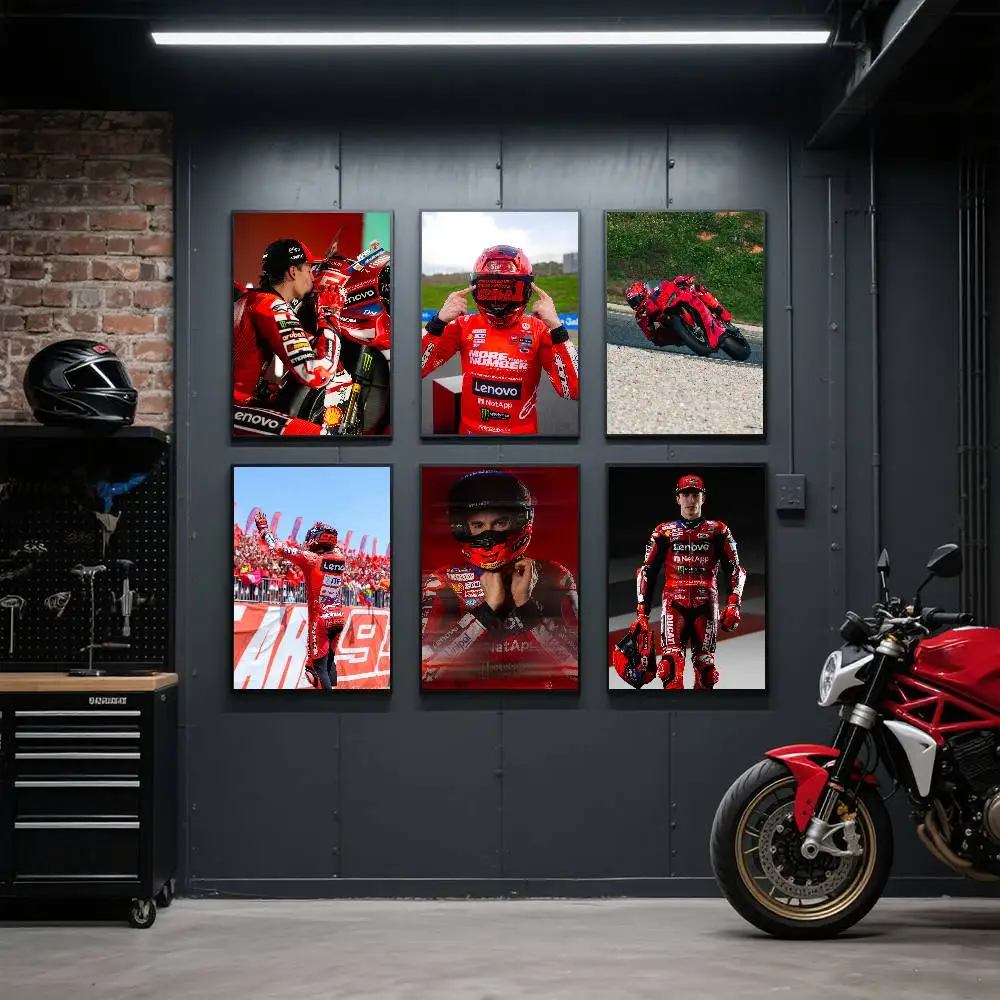 26 Moto GP M-Marc 93 Poster Kunstdruck im Anime-Stil, Heimdekoration, ideales Geschenk, perfekte Raumdekoration
