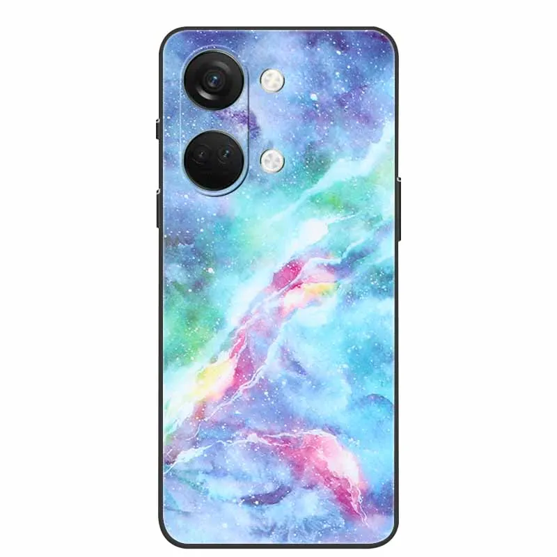 For One Plus Nord3 5G Case Silicone Painted Soft Protective Covers for OnePlus Nord 3 5G Phone Cases 1+ Nord3 TPU Coques Marble