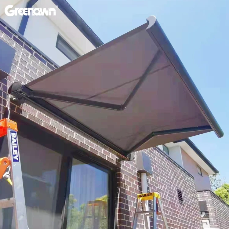 

High Quality Aluminum Alloy Folding Arm Wall-Mounted Full Cassette Retractable Roof Awning Sun Shade Canopy Pressure Nature