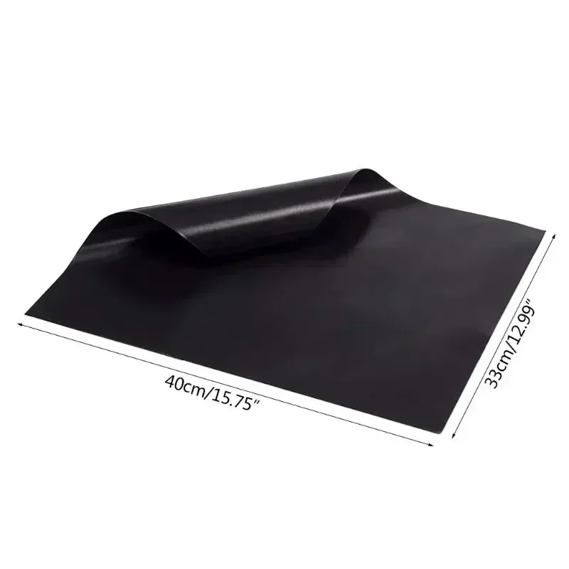 Alfombrilla antiadherente reutilizable para parrilla de barbacoa de 33x40cm, 0,08mm de grosor, PTFE, almohadilla para cocinar, herramienta para horno microondas, envío directo