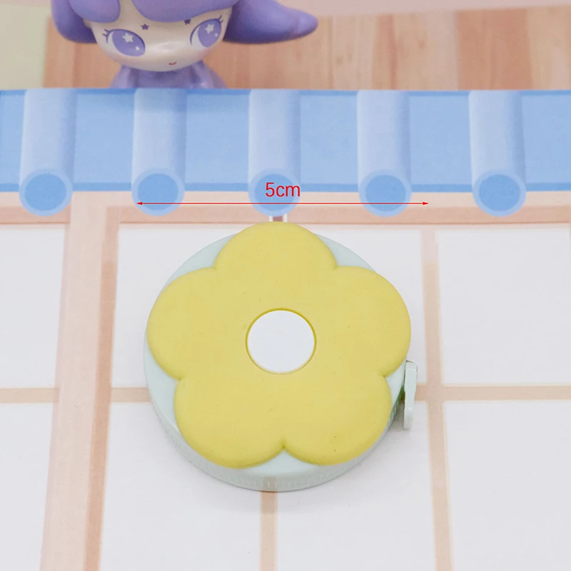 Macarone Mini Tape Measure Portable Small Tape Measuring Bust Hip Waist Soft Leather Ruler Portable Retractable