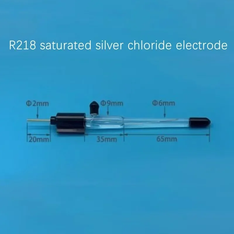 

218Ag/AgCl silver/silver chloride electrode diameter 6mm single salt bridge glass reference electrode