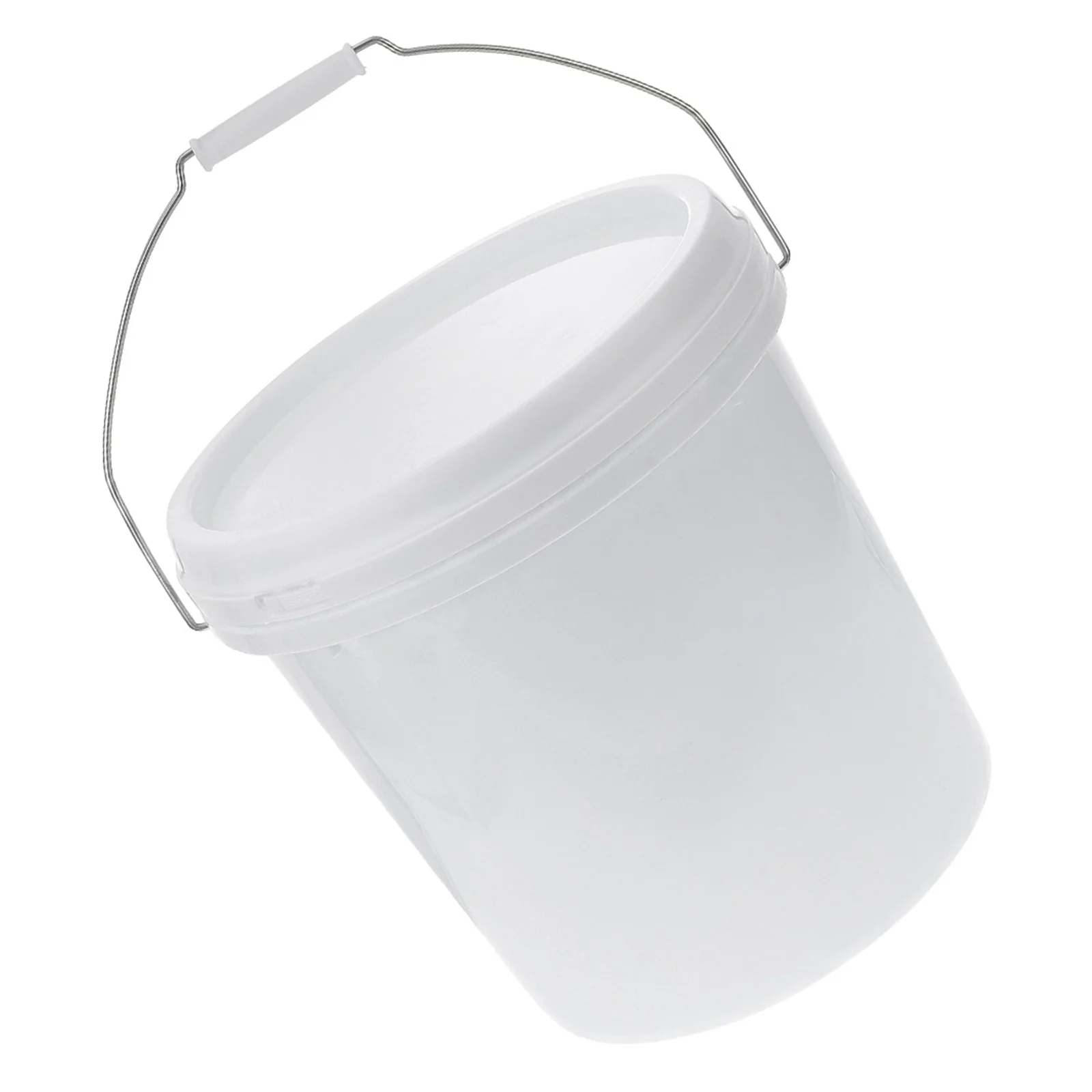 دلو بلاستيكي منزلي مختوم، سطل طلاء بلاستيكي، دلو حاوية متعدد الأغراض مع مقبض غطاء محمول 5 لتر #1