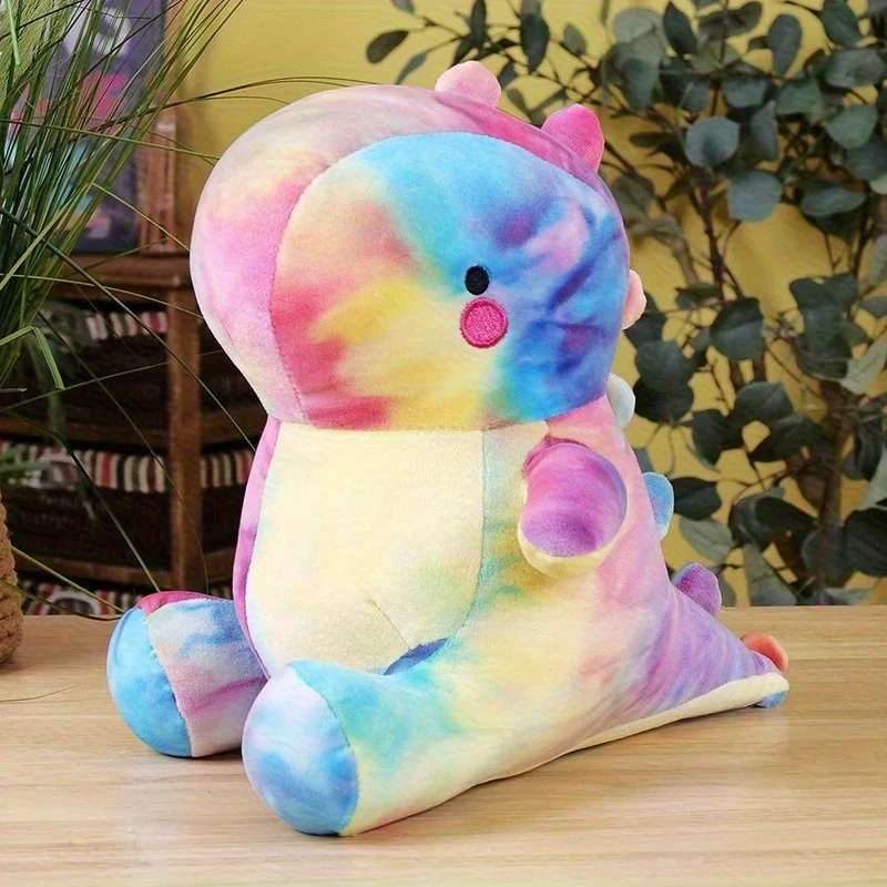 

Cute Dinosaur Plush Toy Soft Stuffed Animal Cartoon Colorful Sitting Pillow Doll Lovely Plushie Gift For Girls Bedroom Cushion