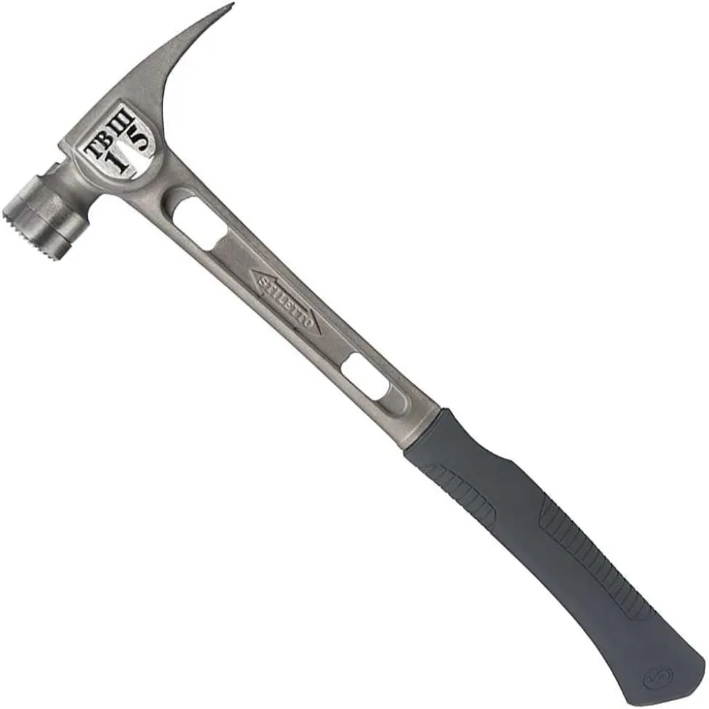 Hammer with Milled Face & Shock Reduction Grip