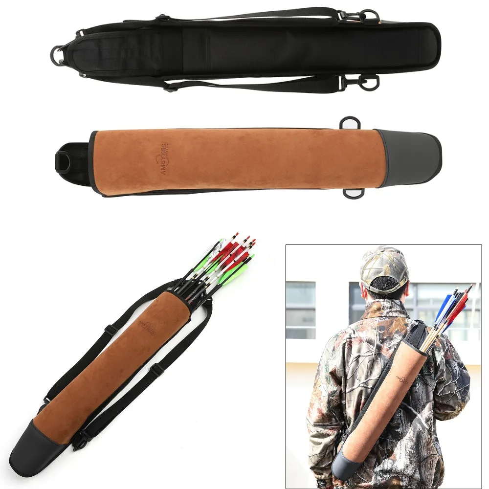 

Arrow Quiver Large Capacity Arrow Holder Archery Backpack Shoulder Arrows Storage Bag for LH/RH Bow Hunting Shooting Target Acc