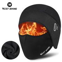 WEST BIKING Thermal Cycling Headgear Windproof Winter Fleece Balaclava Face Protection Mask Sports Motorcycle Bike Helmet liner